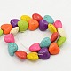 Heart Synthetic Turquoise Beads Strands TURQ-G141-B-03-3