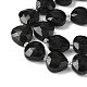 Натуральные бусины из черного оникса (окрашенные и нагретые) G-D316-A15-3