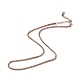 Ионное покрытие (ip) 304 ожерелье из нержавеющей стали с цепочкой для мужчин и женщин NJEW-K245-020C-1