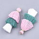 Polycotton(Polyester Cotton) Tassel Pendant Decorations FIND-T018-23-2