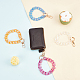 WADORN 4 Colors Colorful Acrylic Wristlet Chain Strap FIND-WR0003-97-5