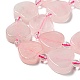 Granos naturales de abalorios de cuarzo rosa G-G072-D03-01-4