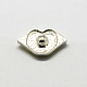 Lèvre zinc polymère en alliage strass argile bijoux boutons pression X-SNAP-R004-K911B-2