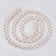 Eco-Friendly Dyed Glass Pearl Beads Strands HY-A008-6mm-RB091-2