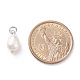 Grade B Natural Cultured Freshwater Pearl Charms PALLOY-JF01497-02-5