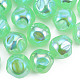 Perlas de acrílico galvanoplastia arco iris iridiscente TACR-T025-002A-5