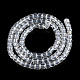Chapelets de perles en verre transparent X-GLAA-N047-09-E01-2