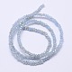 Faceted Rondelle Half Rainbow Plated Electroplate Glass Beads Strands EGLA-M006-2mm-B04-3