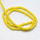 1 Strand Electroplate Opaque Solid Color Crystal Glass Rondelle Beads Strands X-EGLA-F049A-01AB-2