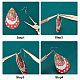Sunnyclue bricolage kits de fabrication de boucles d'oreilles sur le thème de Noël DIY-SC0014-34P-4