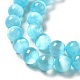 Brins de perles de sélénite naturelles G-P493-01D-4
