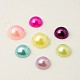 Cabujones de perlas de imitación de plástico ABS SACR-S738-7-12mm-M-2