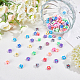 200Pcs 10 Colors Handmade Flower Printed Polymer Clay Beads CLAY-PH0001-35-3