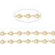 Heart Handmade Brass Glass Link Chains CHC-M024-04G-03-2