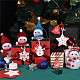 木製の装飾品  クリスマスツリー吊り飾り  ジュートより糸付き  クリスマスパーティーギフトの家の装飾のため  ミックスカラー  49.5~60x42.5~63mm  30個/セット JX040A-4