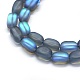 Chapelets de perles en pierre de lune synthétique G-E503F-A11-3