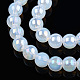 Imitazione placca perle di vetro giada fili GLAA-T032-J4mm-AB02-2