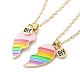 BFF/Best Friends Forever Alloy Pendant Necklaces NJEW-K124-02C-G-1