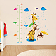 Sticker mural tableau de croissance en hauteur en pvc DIY-WH0232-033-4
