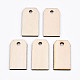 Undyed Natural Wooden Pendants WOOD-S058-023-1