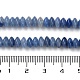 Природные голубые авантюрин бисером пряди G-Z030-A25-01-4