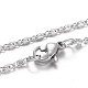 304 Stainless Steel Lumachina Chain Necklaces NJEW-F195-03B-P-1