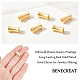 BENECREAT 18Pcs 18K Gold Plated Long Lasting Brass Beads Spacer Beads for Bracelet Earrings Necklace Jewelry Making KK-BC0007-10-3