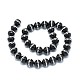 Brins de perles d'onyx noir naturel G-F604-08A-12mm-2