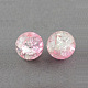 Spray Painted Crackle Glass Beads Strands X-CCG-Q002-4mm-01-1