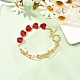 Perlenarmbänder mit Muschelperlen für Mädchenfrauen BJEW-TA00014-2