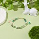 Bracelet de perles tressées en verre bling pour femme BJEW-JB08231-3