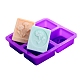 Moules en silicone de savon de bricolage SOAP-PW0001-029-3