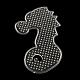 Sea Horse ABC Plastic Pegboards used for 5x5mm DIY Fuse Beads DIY-Q009-31-1