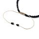 Collana di perline di semi di vetro e braccialetto di perline intrecciate SJEW-JS01283-02-8