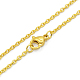 Unisex 304 Stainless Steel Cable Chain Necklaces STAS-O037-83-2