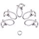 Tibetan Silver Hook and Eye Clasps TIBE-PH0001-18AS-RS-4