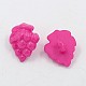 Acrylic Grape Shank Buttons X-BUTT-E041-01-2