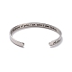 304 Stainless Steel Open Cuff Bangle BJEW-G653-01P-06-2