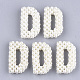 Abalorios hechos a mano de plástico imitación perla tejida perlas FIND-T039-18-D-1