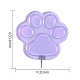 猫の爪の形をしたプラスチック製の糸通し器  スレッドガイドツール  ニッケルメッキ鉄フック付き  紫色のメディア  3.36x3.1cm SENE-PW0003-034G-1