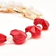 Perlenarmbänder mit Muschelperlen für Mädchenfrauen X1-BJEW-TA00014-6