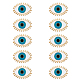 Hobbiesay 10pcs alfileres de esmalte mal de ojo JEWB-HY0001-28-1