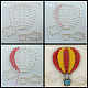 Heißluftballonmuster DIY String Art Kit Sets DIY-F070-01-6