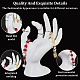 Plastic Mannequin Hand Jewelry Display Holder Stands RDIS-WH0009-013B-4