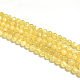 Fili di perline rotonde di calcite naturale color miele G-N0081-8mm-12-2
