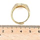 Манжеты из латуни с микро паве кубический цирконий для женщин RJEW-A069-13G-03-5
