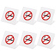 アクリルオフィステーブル警告サイン  喫煙禁止  ホワイト  49x80x68mm DJEW-WH0001-002-1