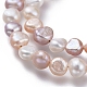 Conjuntos de pulseras de perlas de agua dulce naturales BJEW-JB05122-3