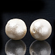 Compressed Cotton Pearl Beads WOVE-S114-10mm-12-1