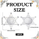 六芒星プラスチックカボション12個  銀  73x64x2.5mm&nbsp;AJEW-MA0001-18S-2
